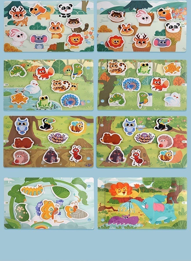 MTL Montessori Busy Book for Babies – Early Learning Quiet Book Educational Matching Toy for Kids (Forest Animal) - Image 4
